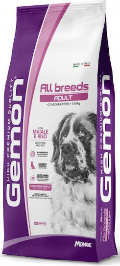 Monge Adult 3kg Dry Food for Adult Dogs with Pork