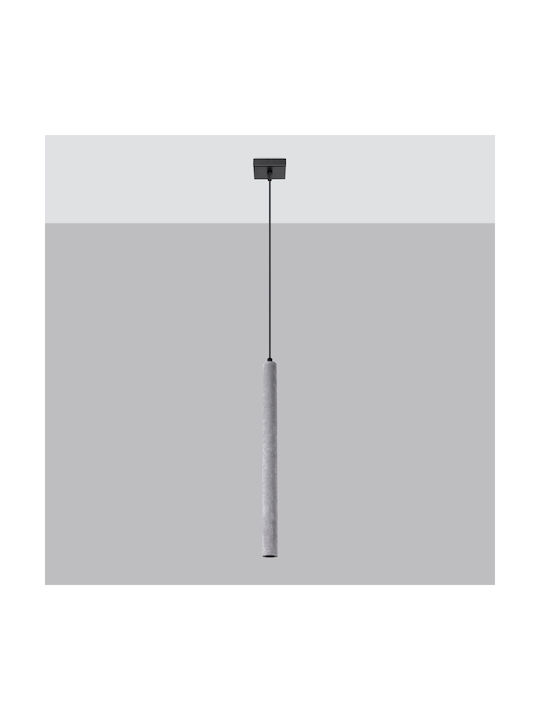 Sollux Pastelo Hängelampe Gray mit Fassung G9 8x8x120cm.