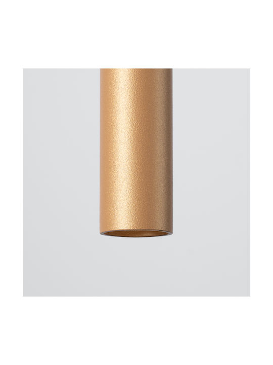 Sollux Pastelo Pendant Light Gold with Socket G9 8x8x120cm