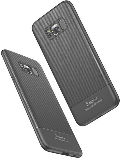 iPaky Back Cover Σιλικόνης Μαύρο (Galaxy S8+)