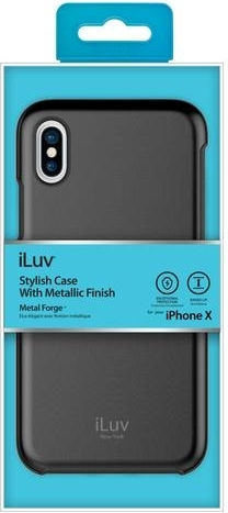 iLuv Forge Back Cover Σιλικόνης Μαύρο (iPhone X / Xs)