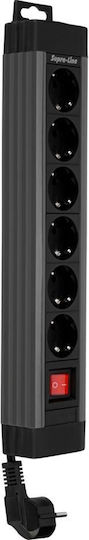 REV Power Strip 6 Positions with Switch and Cable 2.4m