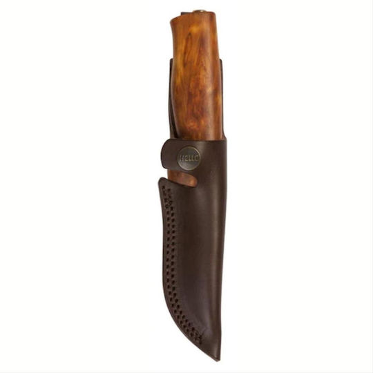 Helle Fossekallen 49 Knife Brown in Leather Sheath
