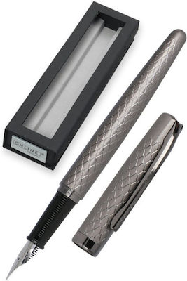 Online Στυλό Ballpoint με Γκρι Μελάνι Eleganza Diamond Titan