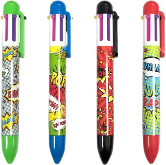 Ooly Comic Attack Στυλό Ballpoint Πολλαπλών Χρωμάτων (Διάφορα Σχέδια/Χρώματα)