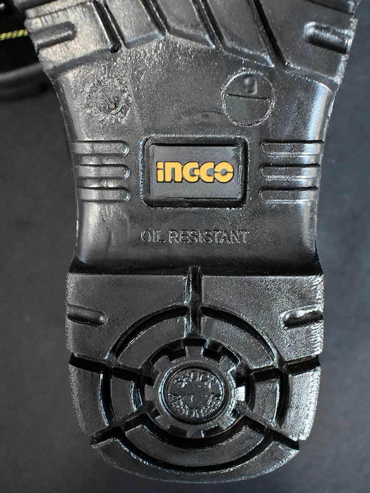 Ingco Boots Safety S1P with Certification P, AN,SRC