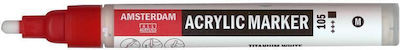 Royal Talens Amsterdam Acrylic Marker 2mm 105 Titanium White