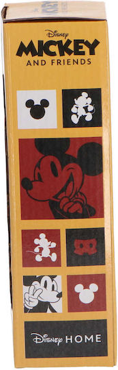 Disney Mickey Mouse Παιδικό Παγούρι Mickey Αλουμινίου με Βιδωτό Καπάκι Non Spill Λευκό 600ml
