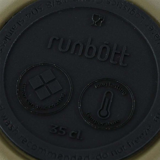 Runbott Παιδικό Παγούρι Θερμός Αλουμινίου με Βιδωτό Καπάκι Non Spill Μπλε 350ml