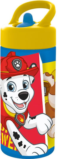 Stor Kunststoff Kinder Trinkflasche Paw Patrol mit Stroh 410ml