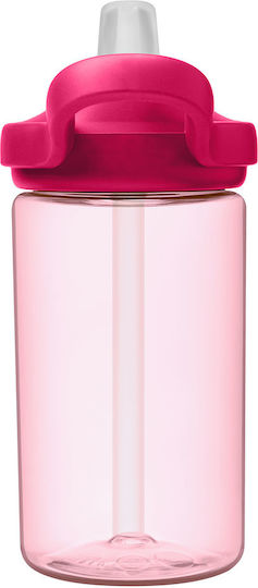 Camelbak Eddy+ Παιδικό Παγούρι Πλαστικό με Καλαμάκι Ροζ 400ml