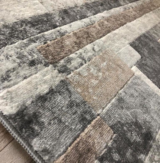 Koulis Carpets Σετ Χαλιά Κρεβατοκάμαρας Γκρι 0017-00162-000 3τμχ