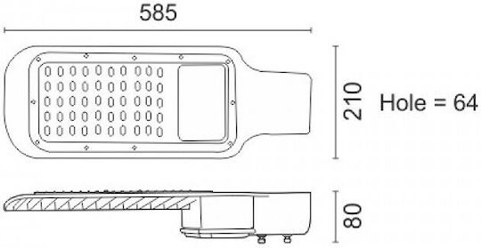 Spot Light Προβολέας Ισχύος 10W με Αισθητήρα Κίνησης και Θερμό Λευκό Φως