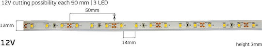 VK Lighting Waterproof LED Strip 12V Warm White Light 5m Type SMD3528