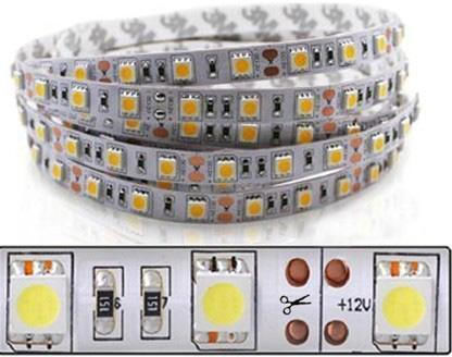 Lucas Αδιάβροχη Ταινία LED 12V Ψυχρό Λευκό Φως 5m Τύπου SMD5050