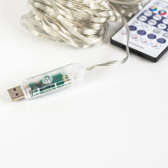 Eurolamp LED Strip USB 5V RGB Light 2m with Power Supply & Remote Control