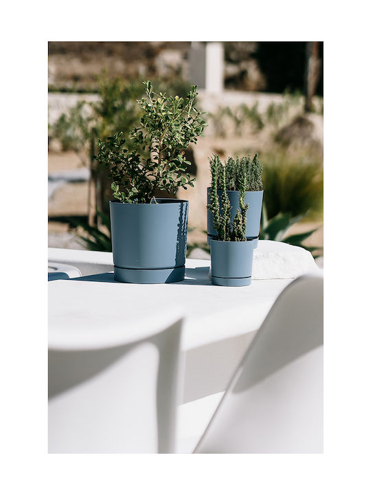 Prosperplast Πιθάρι Πλαστικό Anthracite με Πιάτο 15x15εκ.