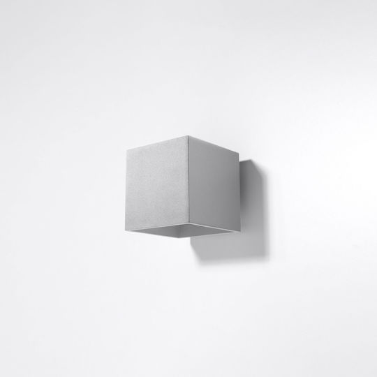 Sollux Quad 1 Lamp Wall Gray 13x13x13cm