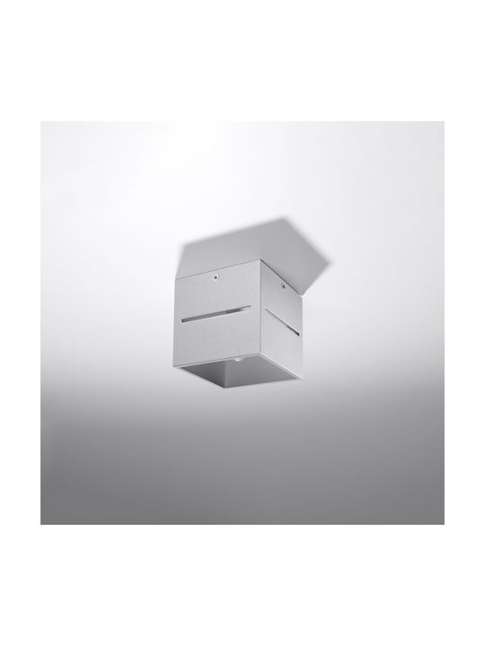 Sollux Lobo Modern Lamp Wall Gray 10x13x13cm