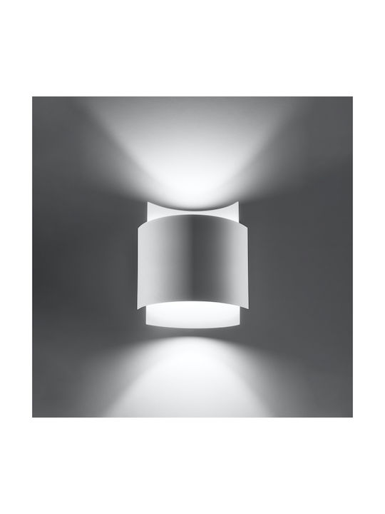 Sollux Impact Modern Lamp Wall with Socket G9 White 40x20x16cm