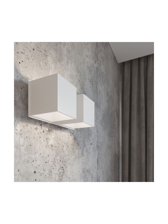 Sollux Quad 2 Modern Lamp Wall with Socket G9 White 31x14x14cm