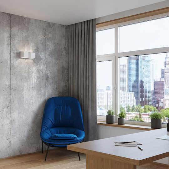 Sollux Quad 2 Modern Lamp Wall with Socket G9 White 31x14x14cm