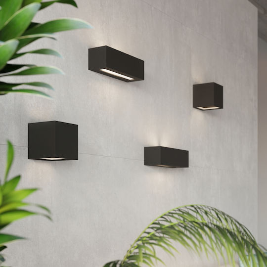 Sollux Vega Modern Lamp Wall with Socket E27 Black 40x20x15cm