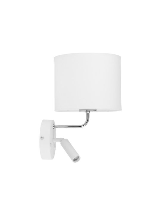 TK Lighting Enzo Φωτιστικό Τοίχου με Ντουί E27 Λευκό 25x25εκ.