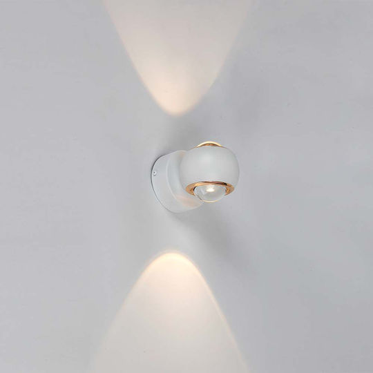 V-TAC Leuchte Wand mit Integrierter LED und Warmweißes Licht 13.5x10cm
