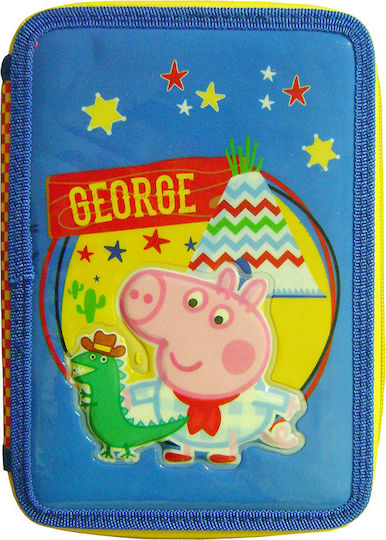 Diakakis Peppa George Federmäppchen Gefüllt Blau