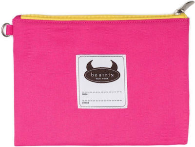 Beatrix Fabric Pink Pencil Case Dolce & Panna with 1 Compartment