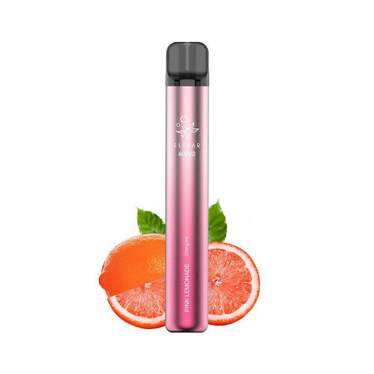 Elf Bar 600 V2 Електронна Цигара за Еднократна Употреба 600 Вдишвания Pink Lemonade 2мл 20мг Розов 1бр