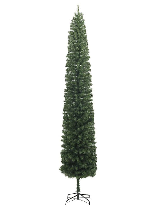 Christmas Slim Green Tree with Metallic Base H300cm