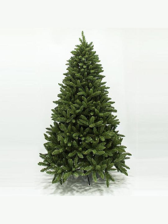 Imperial Christmas Green Tree with Metallic Base and Built in Branches H180cm