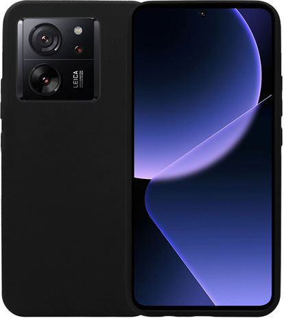 Vivid Set Umschlag Rückseite Silikon Set mit Glas Schwarz (Xiaomi 13T / 13T ProXiaomi 13T / 13T Pro)