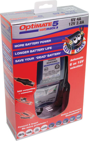 Optimate Tecmate 5 Motorcycle Battery Charger 6/12V