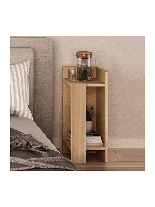 Κομοδίνα Elos Ξύλινα Μπεζ 2τμχ 25x27x60cm GP037-0070,3