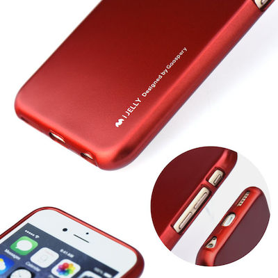 Mercury iJelly Silicone Back Cover Red (Galaxy J3 2016)