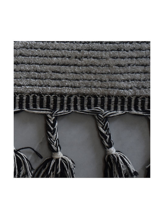 Saray Home Χαλί Ορθογώνιο με Κρόσια Γκρι 200x300cm