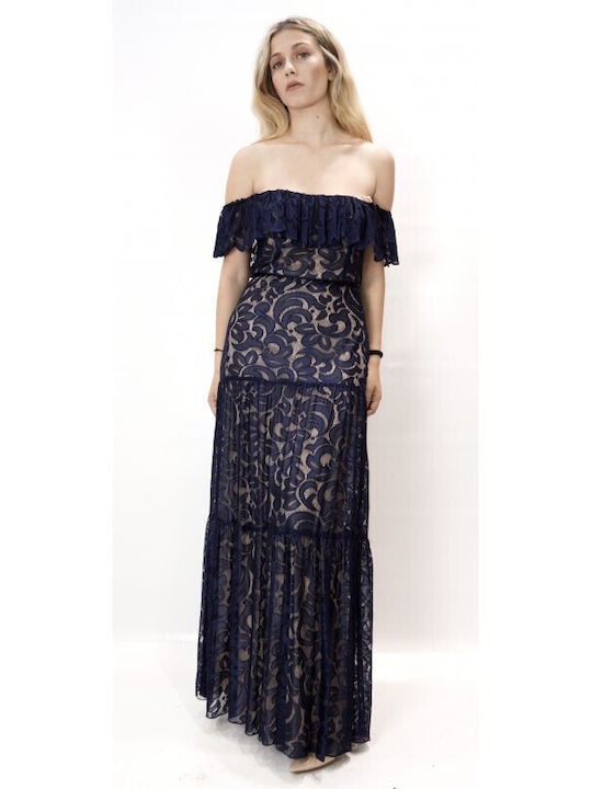 Giorgio Ajutanti Maxi Dress Blue