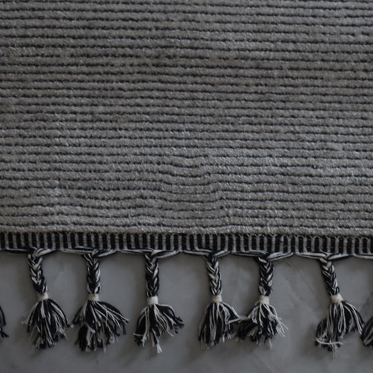 Saray Home Covor Rectangular cu franjuri Gri