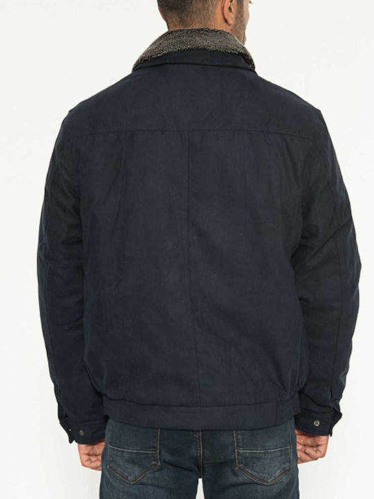 Castor Men's Winter Jacket CASTOR 1118 ΣKOYPO MΠΛE