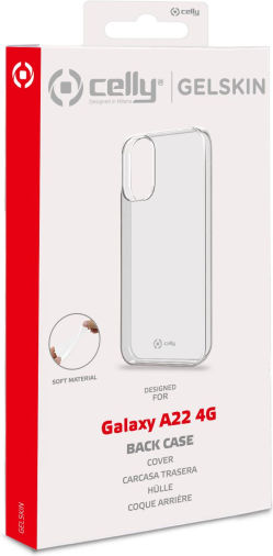 Celly Gelskin Back Cover Silicone Transparent (Galaxy A22 4G)