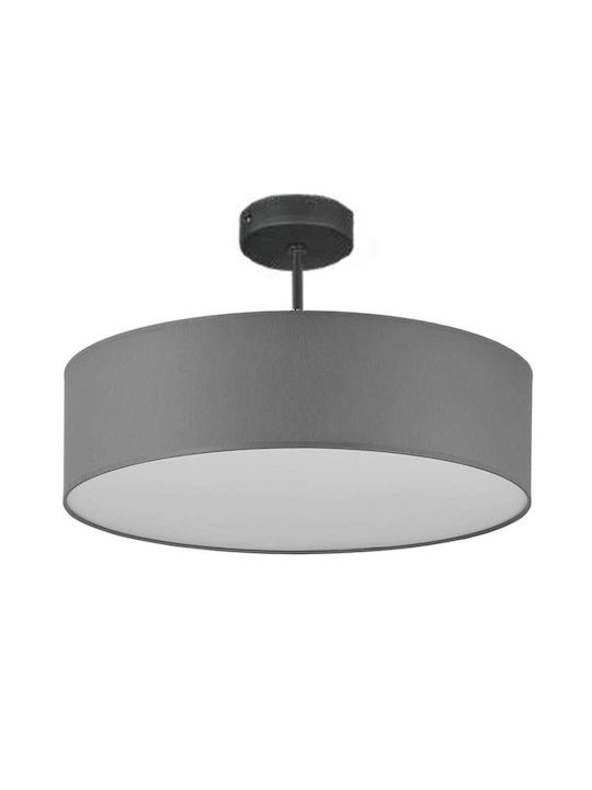 TK Lighting Vienna Modern Fabric Ceiling Light with Socket E27 60pcs Gray