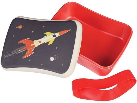 REX Kids' Food Container made of Bamboo 0.5lt Red x x 5.5cm