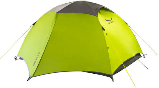 Salewa Denali Iii Camping Tent Igloo Mountaineering Green with Double Cloth 4 Seasons for 3 People Waterproof 3000mm 310x230x117cm