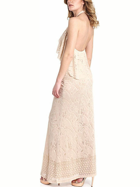 J'aime Les Garcons Rochie Cu Dantelă Nuntă - Botez Bej J'aime Les Garcons Rochie Cu Dantelă Nuntă - Botez Bej