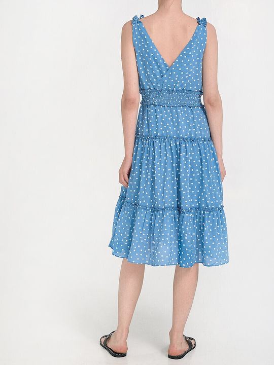 Summer Midi Dress Light Blue