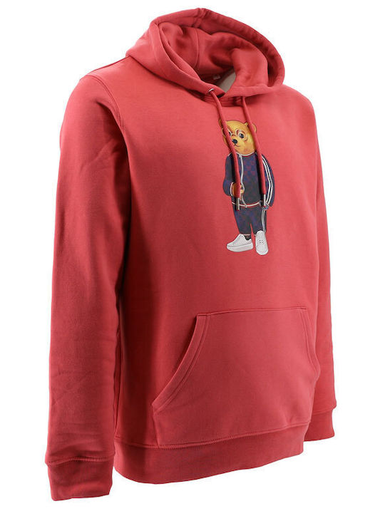 Baron Filou Men's Sweatshirt with Hood SANGRIA WINE.