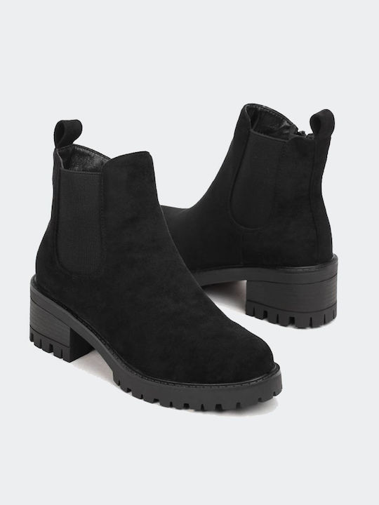 Marquiiz Suede Women's Chelsea Boots Black